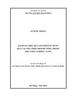 Đánh giá hiệu quả giải pháp sử dụng kết cấu ống thép nhồi bê tông trong nhà công nghiệp 1 tầng 