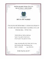 Ứng dụng mô hình MIKE 11 đánh giá phạm vi và mức độ xâm nhập mặn tại sông cửa lấp tỉnh bà rịa vũng tàu 