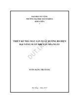 Thiết kế nhà máy sản xuất đường rs hiện đại năng suất 5680 tấn mía ngày 