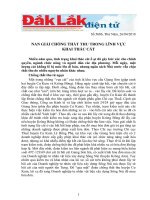 NAN GIẢI CHỐNG THẤT THU TRONG LĨNH VỰC KHAI THÁC CÁT