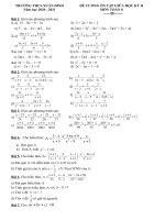 Toán 8 đề CƯƠNG ôn tập GIỮA học kỳ II 