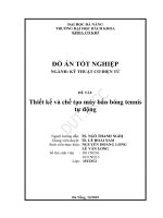 Thiết kế và chế tạo máy bắn bóng tennis tự động 