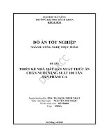 Thiết kế nhà máy sản xuất thức ăn chăn nuôi với năng suất 100 tấn sản phẩm ca 
