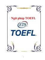 ngữ pháp toefl  trường đại học giao thông vận tải tphcm