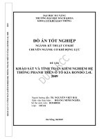 Khảo sát và tính toán kiểm nghiệm hệ thống phanh trên ô tô kia rondo 2 4l 2009 