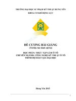 Bài giảng Thực tập gầm ô tô