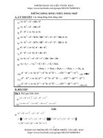 BỒI DƯỠNG HSG TOÁN 8   NHỮNG hđt ĐÁNG NHỚ 