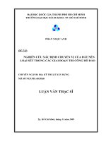 Nghiên cứu xác định chuyển vị của đất nền loại sét trong các giai đoạn thi công hố đào 