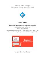 Lập trình web với Laravel Framework (Cao đẳng CNTT)
                                 - Nguồn: BCTECH