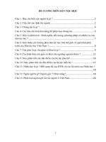 Đề cương môn dân tộc học đại cương