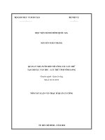 Tóm tắt Luận văn Thạc sĩ Quản lý công: Quản lý nhà nước đối với công tác lưu trữ tại Chi cục Văn thư - Lưu trữ tỉnh Vĩnh Long