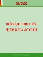 Bài giảng Thiết kế nhà máy cơ khí: Chương 2 - TS. Nguyễn Ngọc Kiên