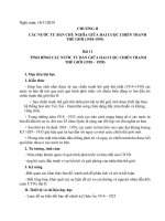 Bài 11. Tình hình các nước tư bản giữa hai cuộc chiến tranh thế giới (1918 -1939)