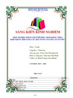 Một số biện pháp giúp HS khắc phục khó khăn khi giải các bài toán có lời văn ở lớp 3 