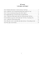 Đề cương môn Văn hóa ẩm thực