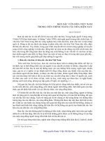 Bản sắc văn hóa việt nam trong tiến trình toàn cầu hóa hiện nay