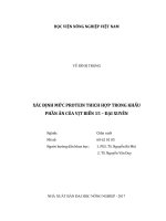 Xác định mức protein thích hợp trong khẩu phần ăn của vịt biển 15   đại xuyên   