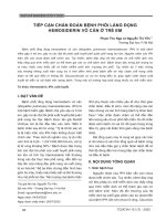 Tiếp cận chẩn đoán bệnh phổi lắng đọng hemosiderin vô căn ở trẻ em