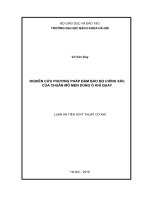 Nghiên cứu phương pháp đảm bảo độ chính xác của mô men dùng ổ khí quay 