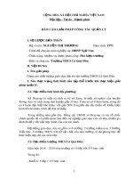 Báo cáo giải pháp công tác quản lý THCS: Nâng cao chất lượng giáo dục đại trà tại trường THCS Lê Quý Đôn