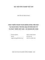 Phát triển thanh toán không dùng tiền mặt tại ngân hàng thương mại cổ phần đầu tư và phát triển việt nam   chi nhánh bắc ninh   