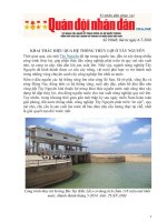 KHAI THÁC HIỆU QUẢ HỆ THỐNG THỦY LỢI Ở TÂY NGUYÊN