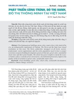 Phát triển công trình, đô thị xanh, đô thị thông minh tại Việt Nam