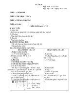 Giao an Tuan 21  Lop 1