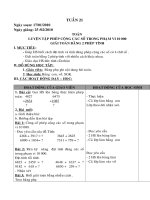 Giaó an  chiều tuần 21 Lớp 3