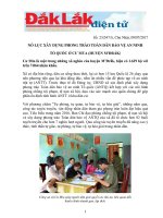 Nỗ lực xây dựng phong trào toàn dân bảo vệ an ninh tổ quốc ở Cư Mta (huyện M'Đrăk)