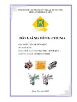 Bài giảng Xe chuyên dùng