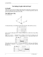 Lý thuyết đồ thị - Tìm đường đi ngắn nhất với  Floyd