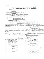 Giáo  án tự chọn toán 8 tiết 4