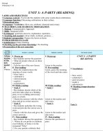 unit 3 a party  tiếng anh 11  trần xuân trường  thư viện giáo án điện tử