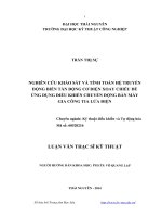 Nghiên cứu khảo sát và tính toán hệ truyền động biến tần  động cơ điện xoay chiều để ứng dụng điều khiển chuyển động bàn máy gia công tia lửa điện