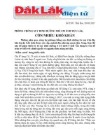 Phòng chống suy dinh dưỡng trẻ em ở huyện Lắk: còn nhiều khó khăn