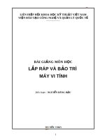 Giáo trình lắp ráp và sữa chữa máy vi tính