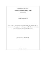 Đánh giá đa dạng sinh học vi sinh vật liên kết với hải miên tại vùng biển đà nẵng việt nam thông qua nghiên cứu metagennomics bằng kỹ thuật 16s rRNA miseq sequencing 