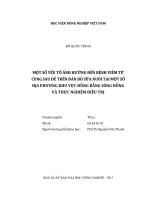 Một số yếu tố ảnh hưởng đến bệnh viêm tử cung sau đẻ trên đàn bò sữa nuôi tại một số địa phương khu vực đồng bằng sông hồng và thực nghiệm điều trị   