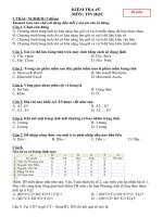 Kiem tra 01 tiet (Đề chẵn)