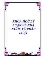 Khoa học lý luận về Nhà nước và Pháp luật