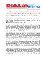 Chính sách bảo vệ, phát triển rừng gắn với giảm nghèo: thêm động lực để quản lý bảo vệ rừng hiệu quả