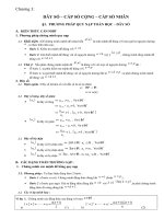 Ôn tập Chương III. Dãy số. Cấp số cộng và Cấp số nhân