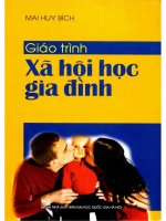 Giáo trình Xã hội học gia đình: Phần 1