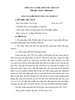 Báo cáo giải pháp công tác quản lý Tiểu học: Một số biện pháp chỉ đạo công tác soạn giảng để nâng cao chất lượng giảng dạy ở trường tiểu học
