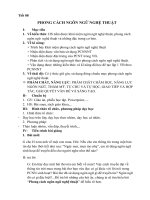 Tuần 28. Phong cách ngôn ngữ nghệ thuật