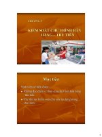 Bài giảng Kiểm soát nội bộ: Chương 5 - Trần Thị Giang Tân