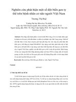 Nghiên cứu phát hiện một số đột biến gen ty thể trên bệnh nhân cơ não người việt nam 