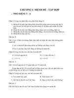 Ôn tập Chương I. Mệnh đề. Tập hợp