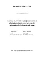 Giải pháp hoàn thiện hoạt động kinh doanh xổ số kiến thiết của công ty tnhh một thành viên xổ số kiến thiết bắc giang   